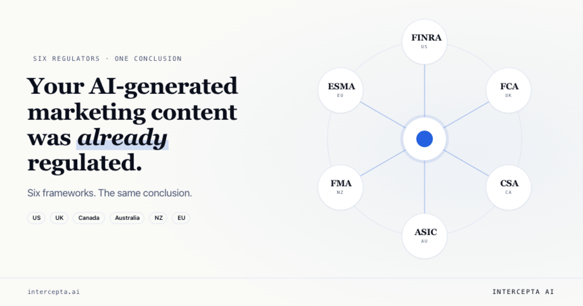 Your AI-Generated Marketing Content Was Already Regulated