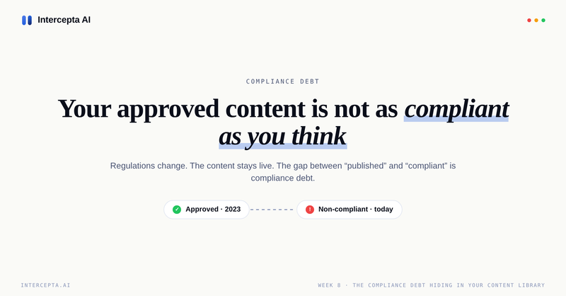 The Compliance Debt Hiding in Your Content Library